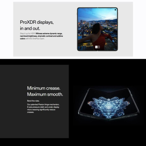  OnePlus Open 5G EU Version, 16 Go + 512 Go, lecteur d'empreintes digitales latéral, 7,82 pouces + 6,31 pouces OxygenOS 13.2 Android 13 Qualcomm Snapdragon 8 Gen 2 Octa Core, NFC, réseau : 5G (Noir) SO442B1488-017